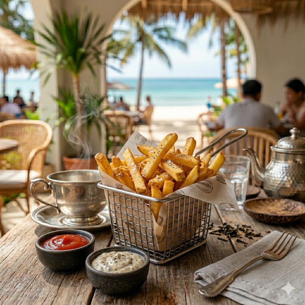 French Fries dengan kentang goreng crispy